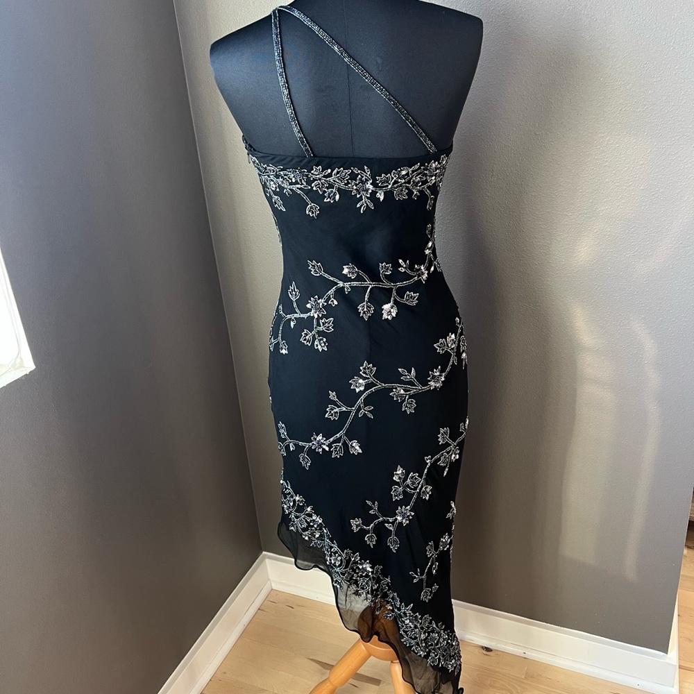 Scala Sequins One Shoulder Asymmetrical Dress - image 2